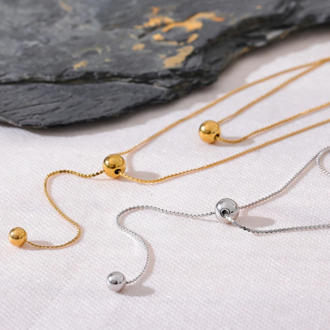 Collar Lariat Bolas Luxe