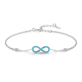 Pulsera Plata Infinito con Turquesa de Plata